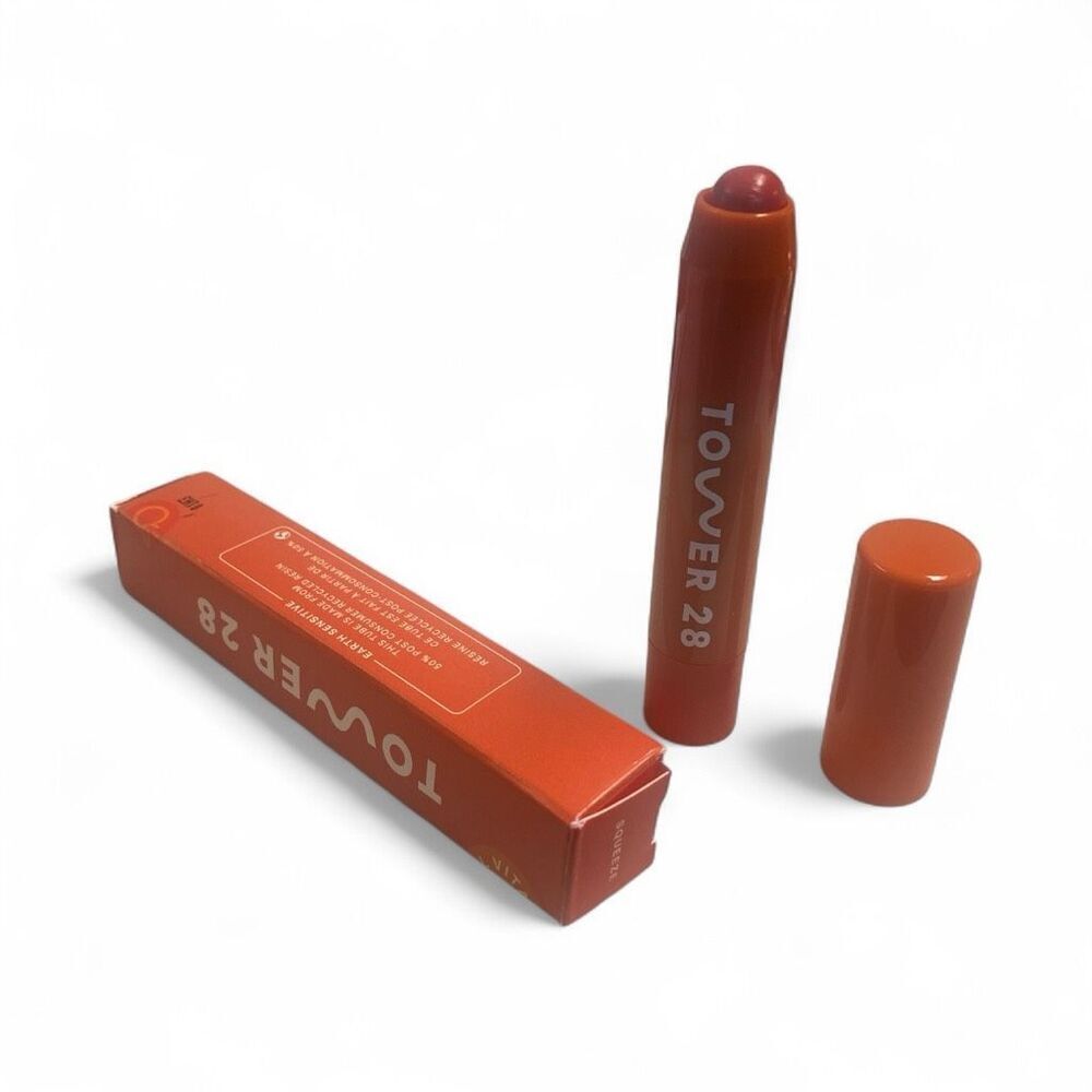 Tower 28 Beauty JuiceBalm‎ Vegan Tinted Lip Balm in Squeeze (READ)